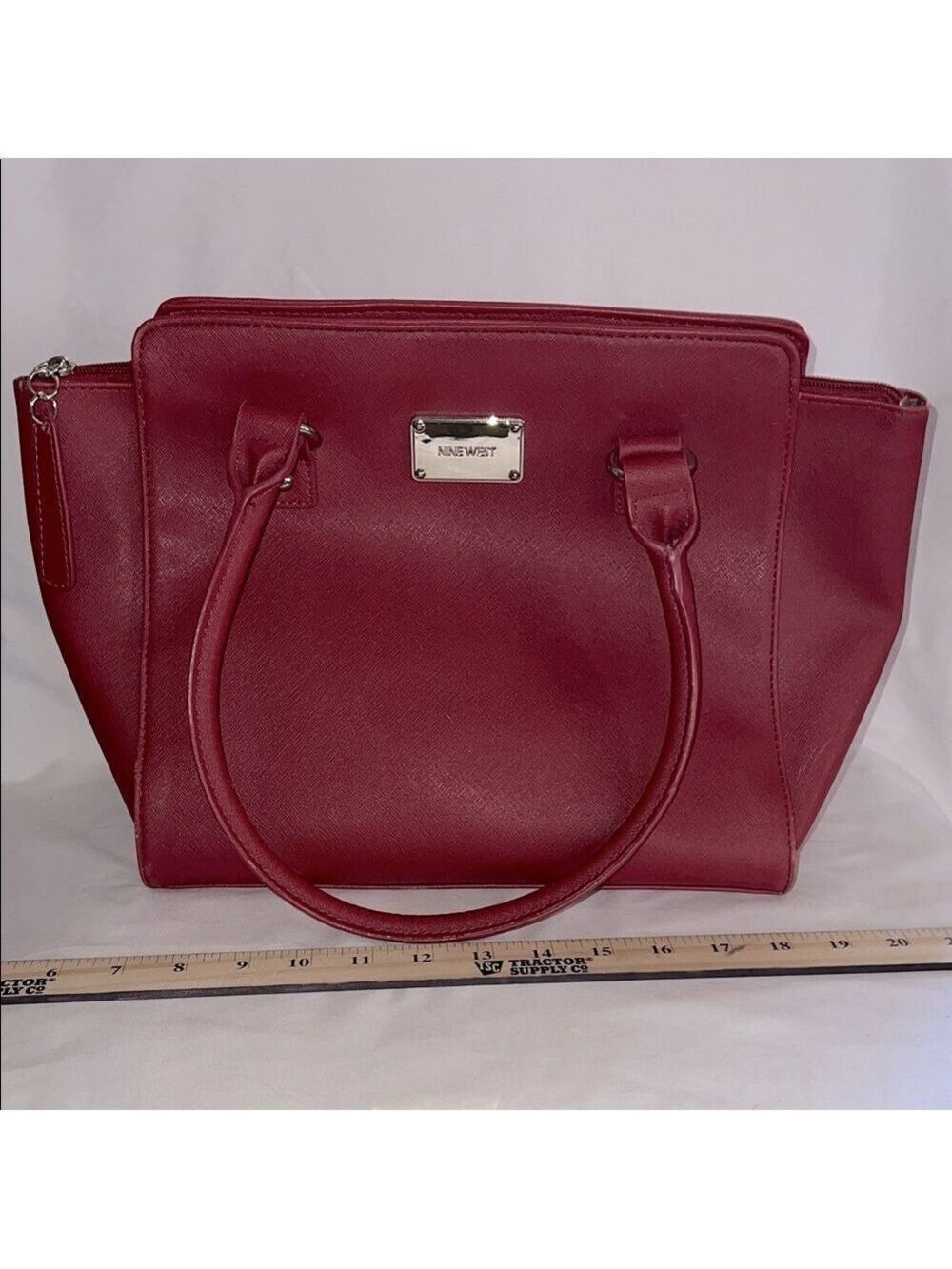 Nine West Burgundy Satchel, New